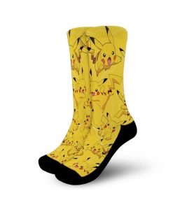 Pikachu Socks Costume Pokemon Anime Socks Pattern GAS1801 Small Official Anime Socks Merch